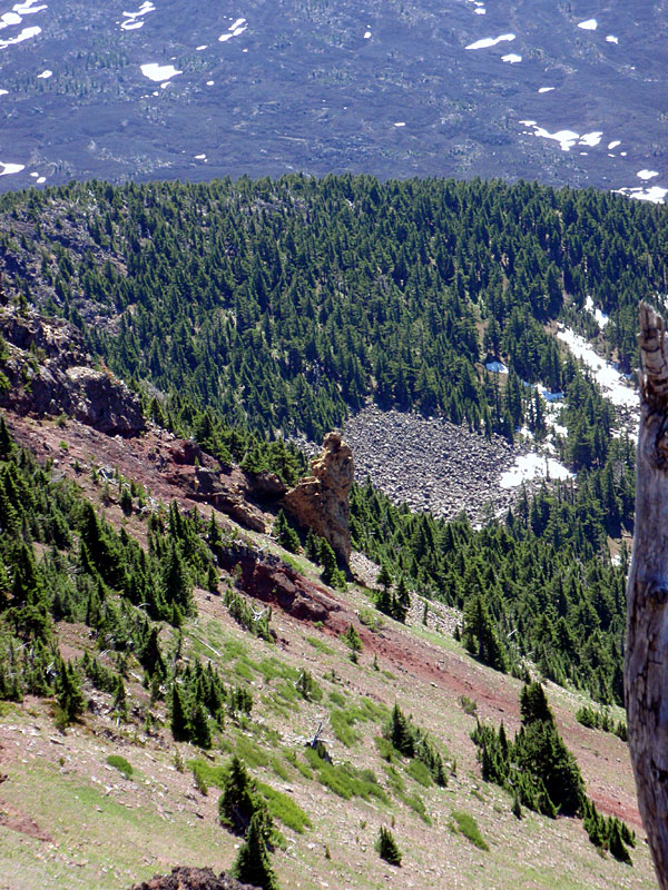 Gnome on the west side of the south ridge