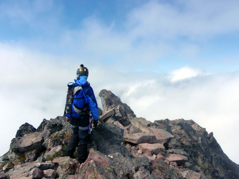 Juli on the summit