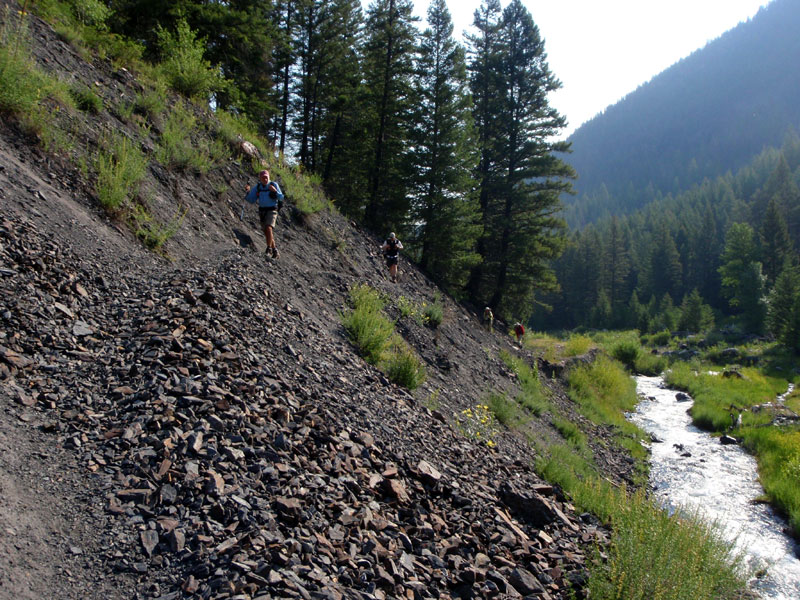 Trail bypasses washout