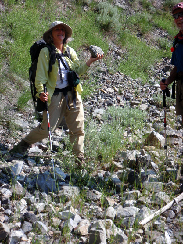 Rocky road to Hoodoo Lake