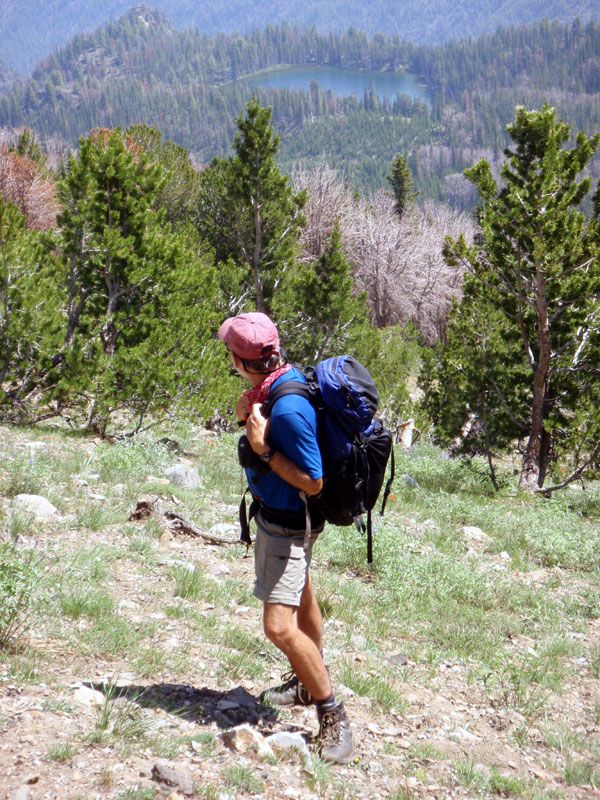 Hoodoo Lake from the slopes of WCP-1