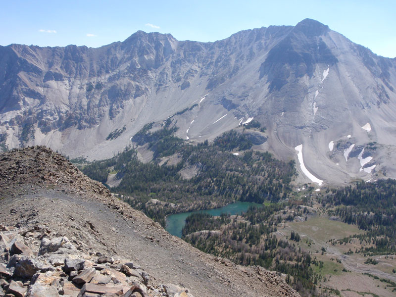 Ocalkens Lake and Caulkens Peak