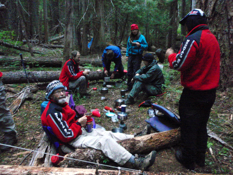 Breakfast at Advance Base Camp, Sept. 21