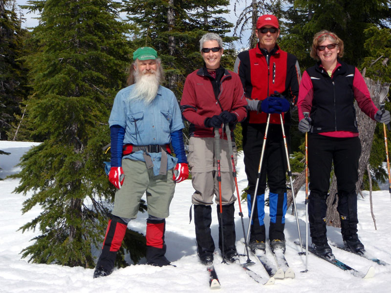 Me, April, Kirk &amp; SueZ on the SE ridge