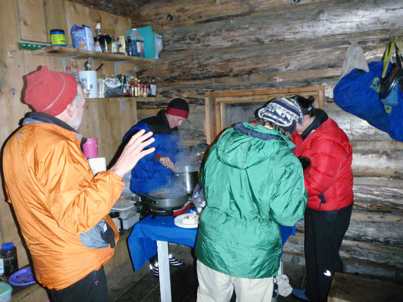 Fab cooks prepare the evening meal