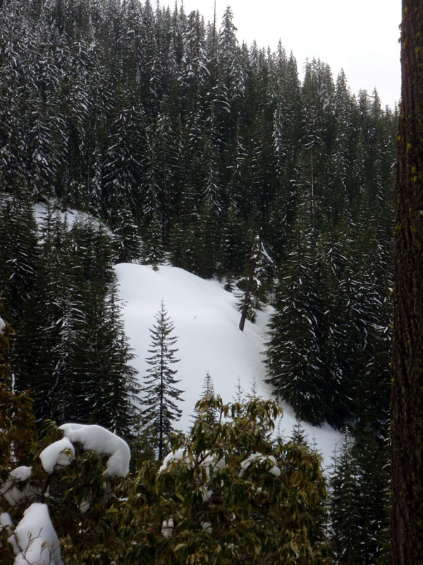 Tailings of Vesuvius Mine covered with snow