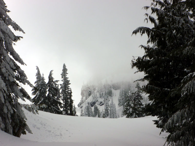 Cliffs of Bohemia Mountain from Bohemia Saddle