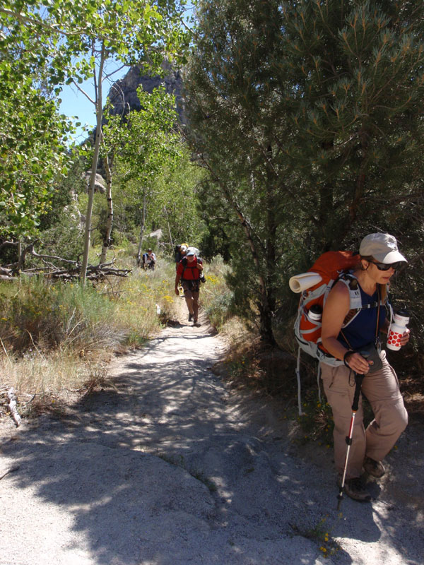 We five hike to Stripe Rock