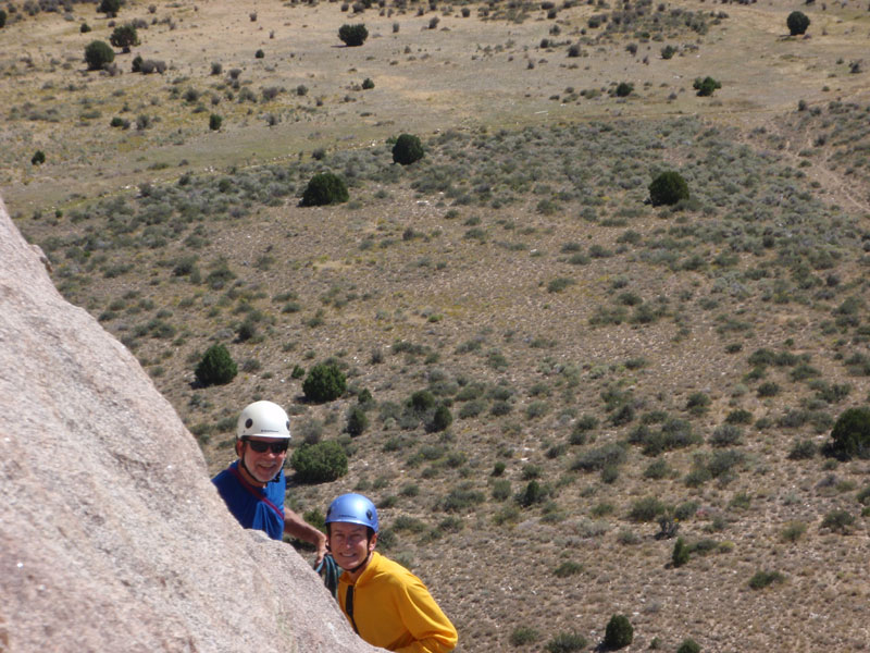 John and Deb at top of second pitch of Big Time