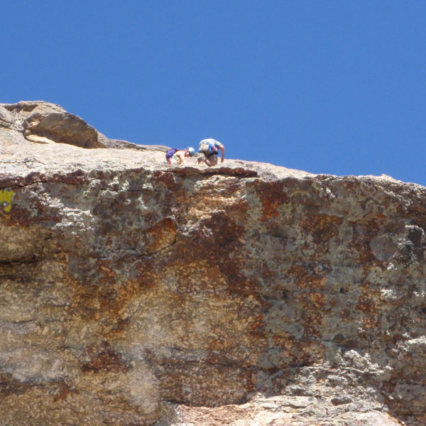 Doug and Sue at top of 2nd pitch