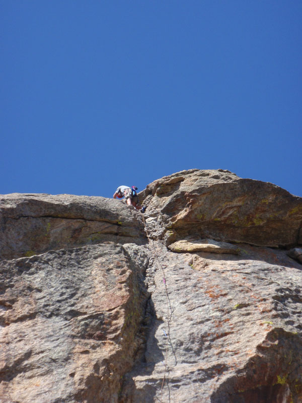 Doug reaches anchors at top of 4th pitch