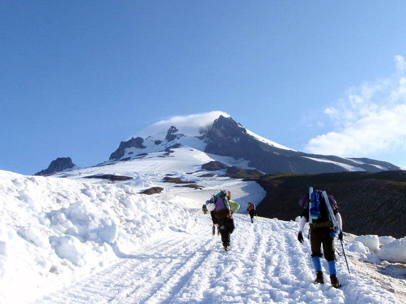 Day two: heading up to the real crevasses