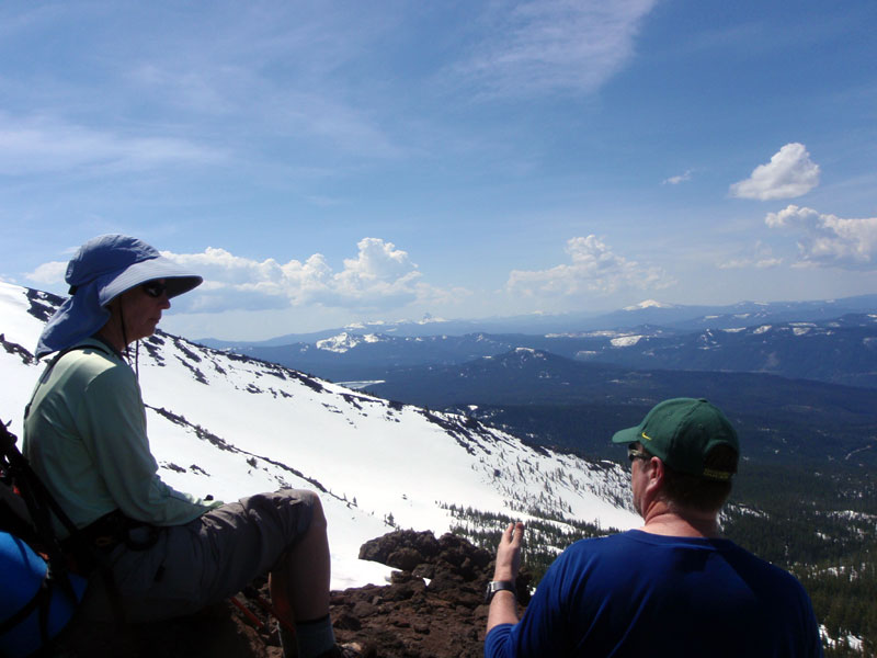 Another rest break: April and Mark