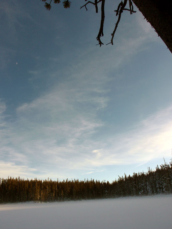 Moon over Hidden Lake