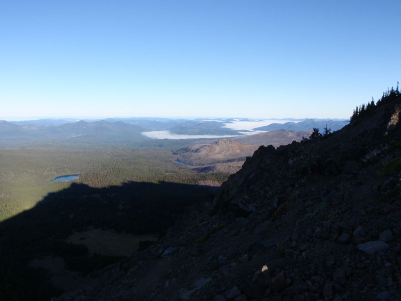 Santiam Lake, Duffy Lake and Butte