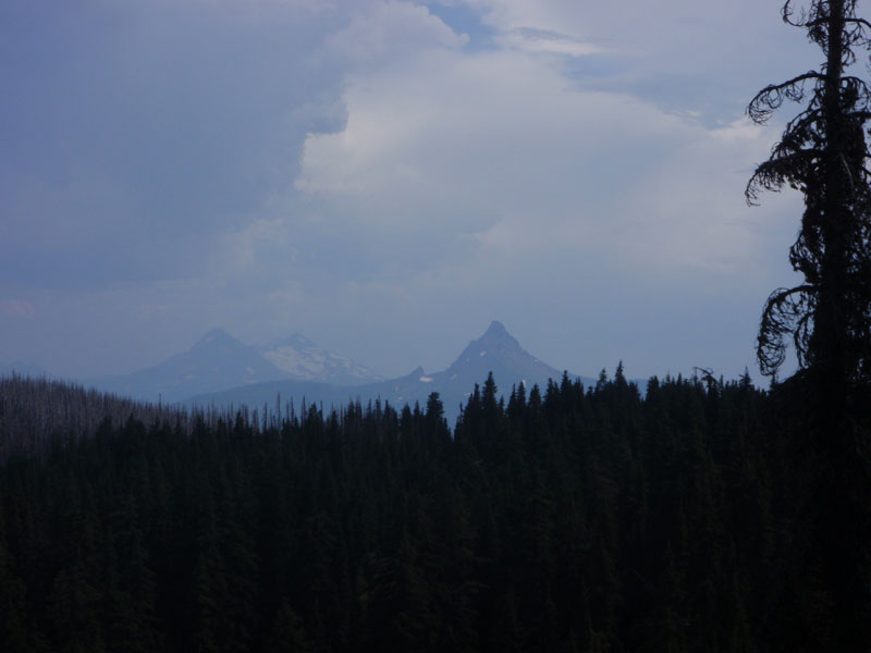 Rain over the Sisters