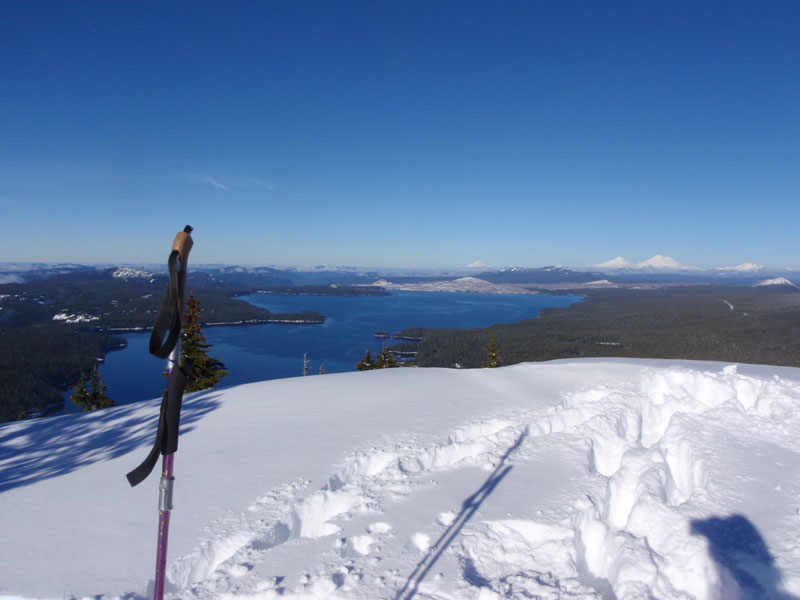 Waldo, Sisters, etc. from top of Ray