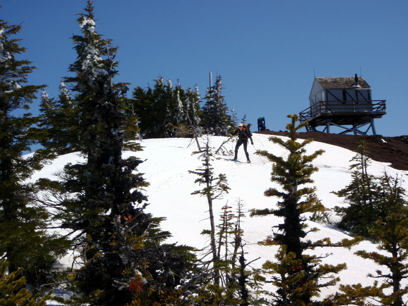 Maryanne leaving Sand Mountain top