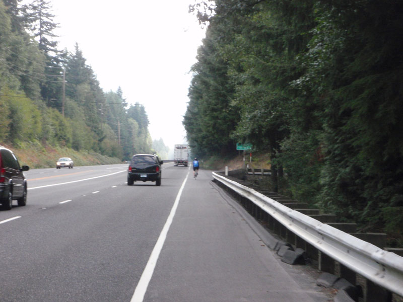 Mark Slipp and I rode from Sandy to Timberline. Busy Hwy 26