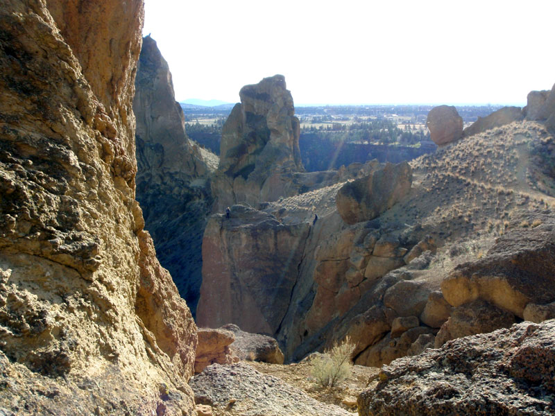 Looking over to top of Cinnamon Slab