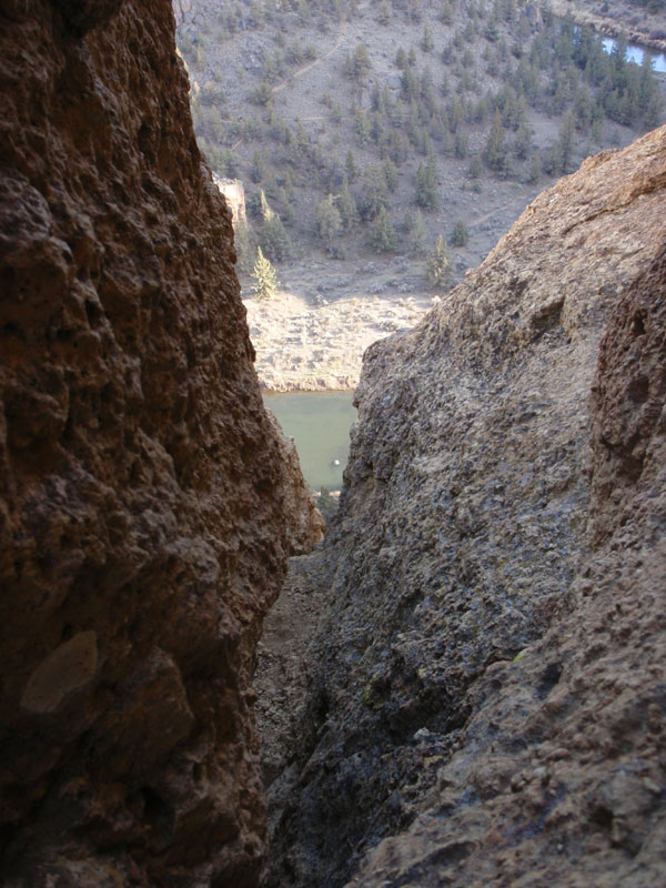 Looking back down from top of second pitch