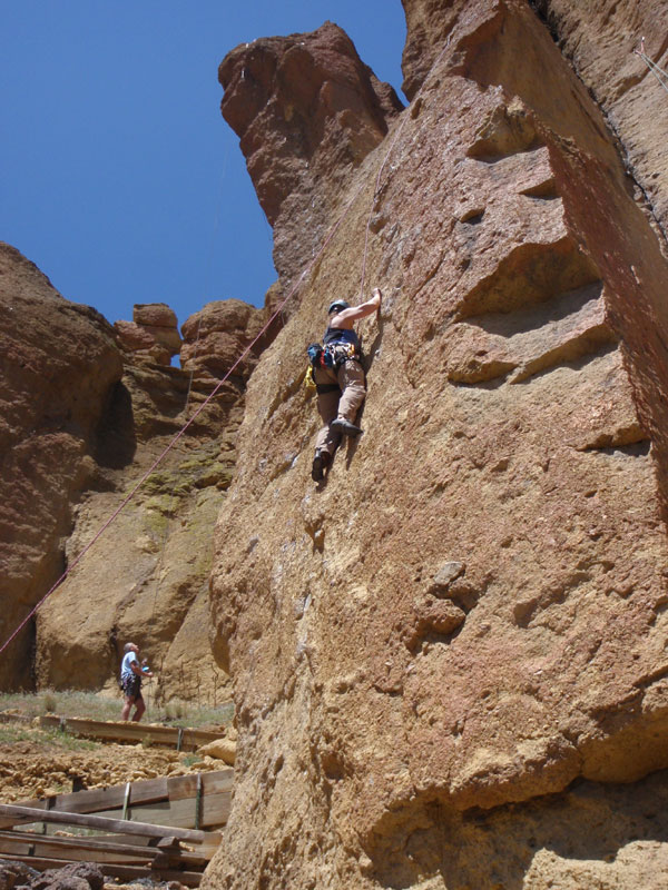 Sue C at the crux of Helium Woman