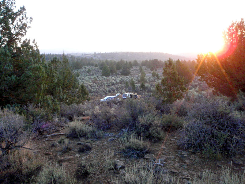 Carcamp between Alturas and Susanville