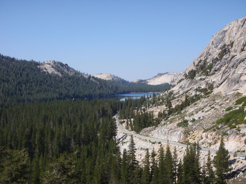 Looking back to Tenaya Lake