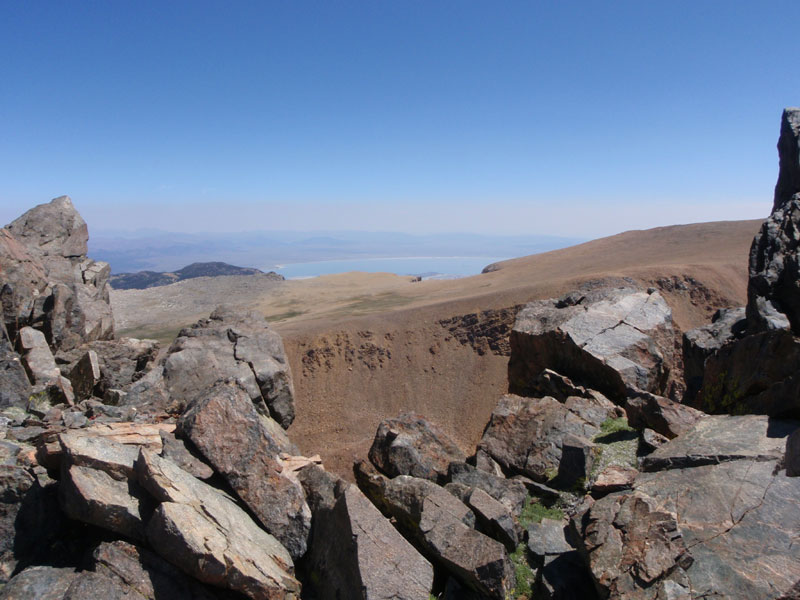 First view of Mono Lake, from the north ridge