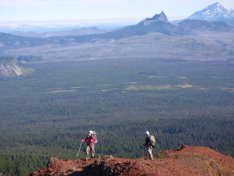 Jen and Tim on the north ridge