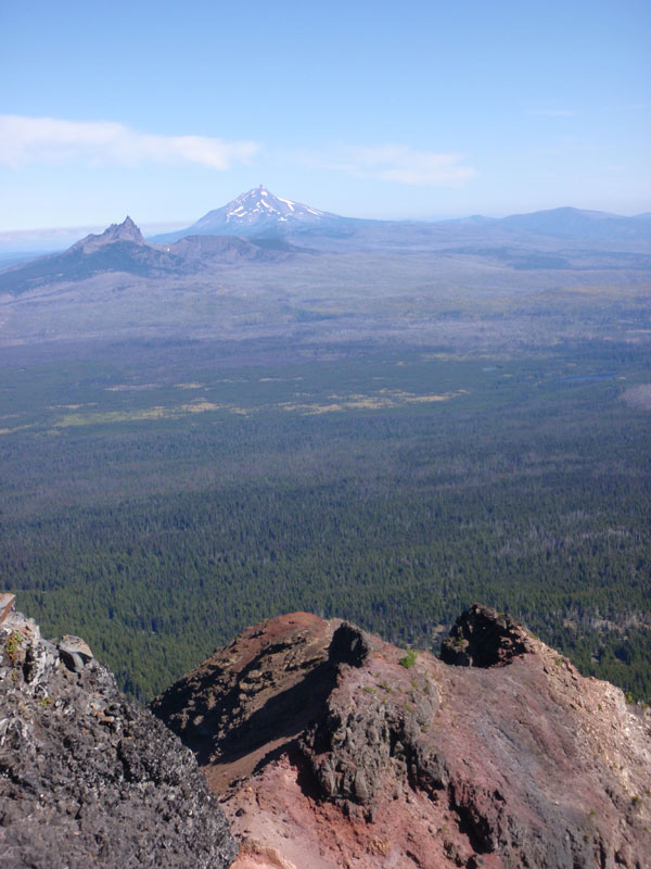 Looking back at the ridge