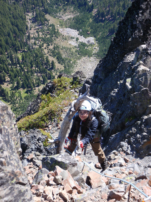 Jen on the second pitch