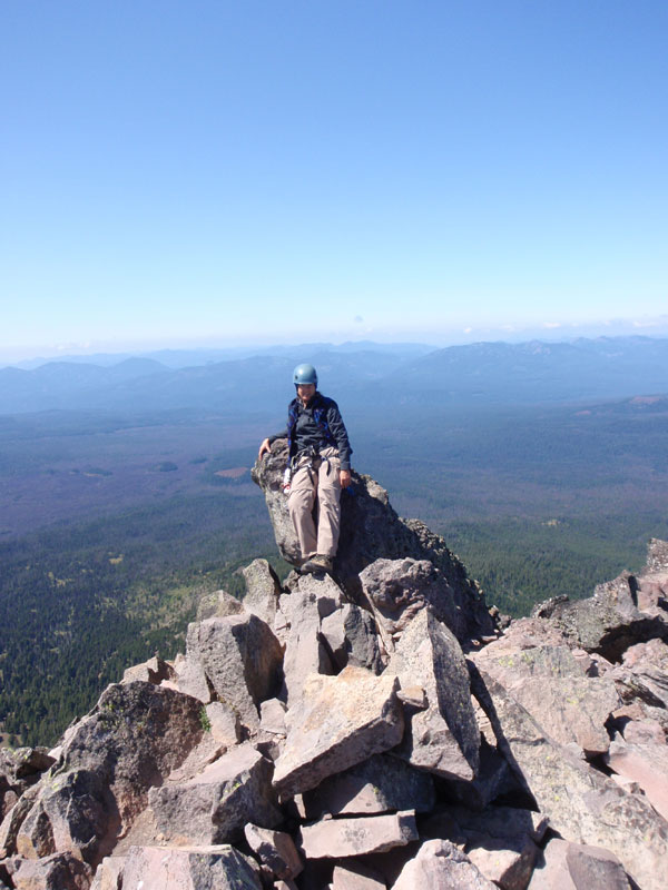 Sue at the highest rock