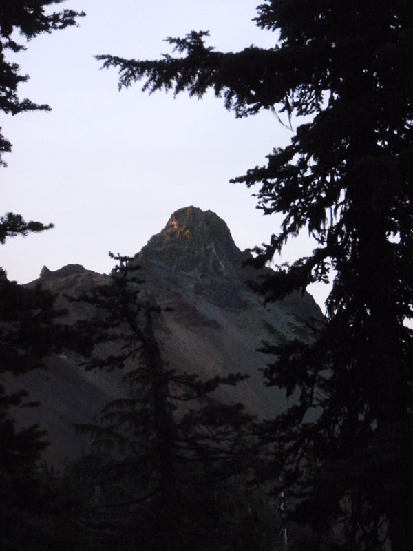 Early morning light on the mountain