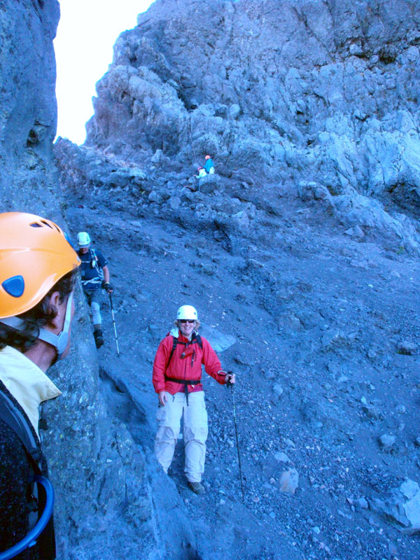 Descending from the saddle