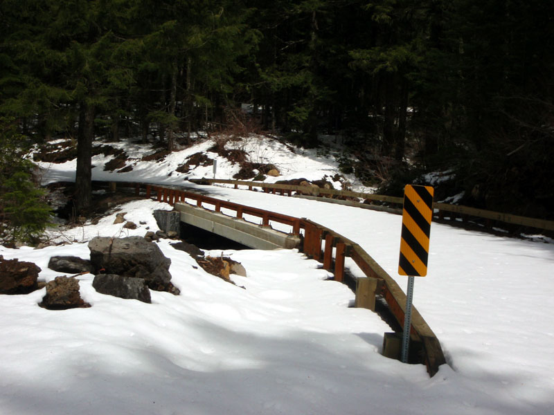 Road was closed a couple summers ago while they built this bridge