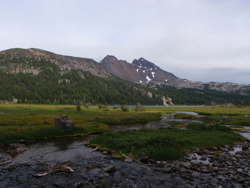 Broken Top, from across the big lake