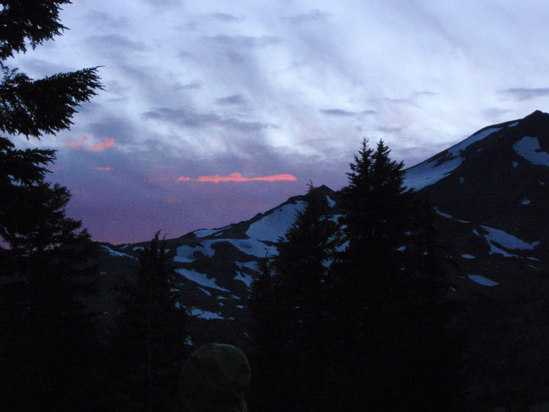 More glow on the clouds