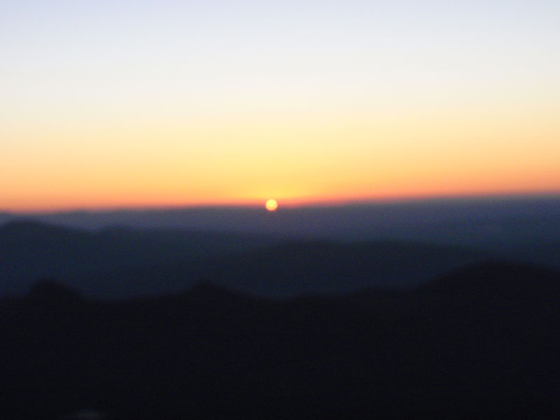 Out-of-focus edge of sun