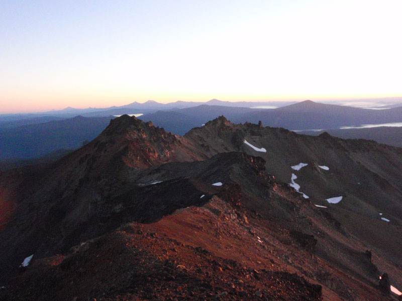 Looking north at sunrise