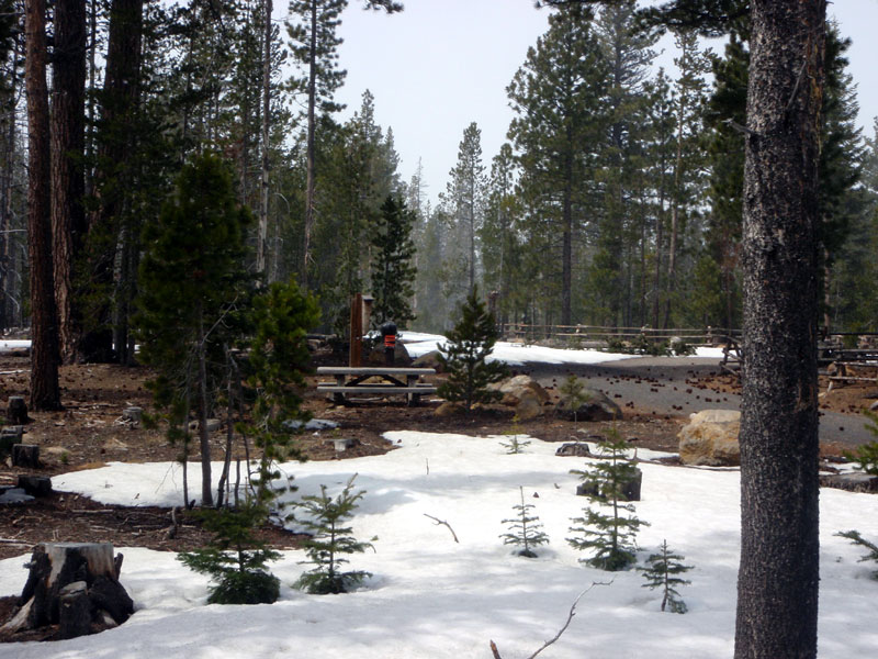 Was able to drive within .9 miles of the trailhead. Was scouting for Obsidian climb of Middle a week later. Got up above treeline, about 7000' elev., and turned around on account of high winds and snow.