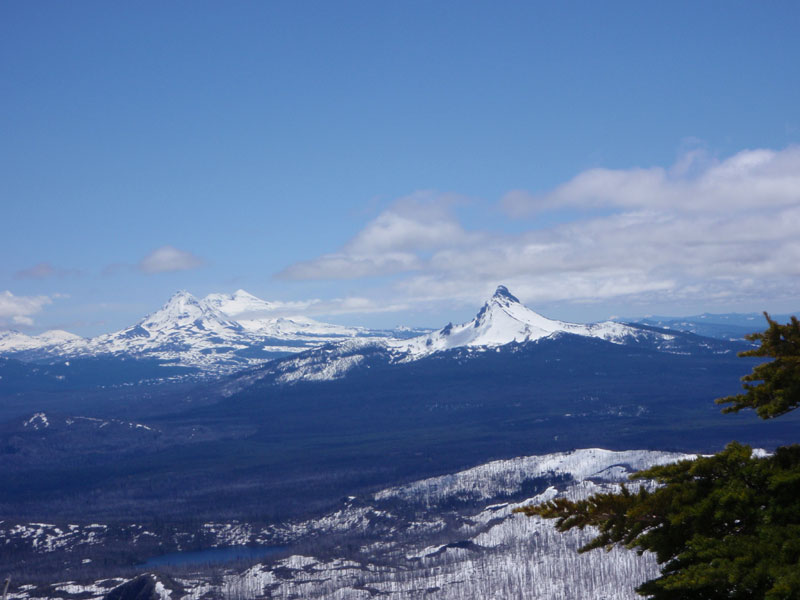 Washington and the Sisters from the ridge