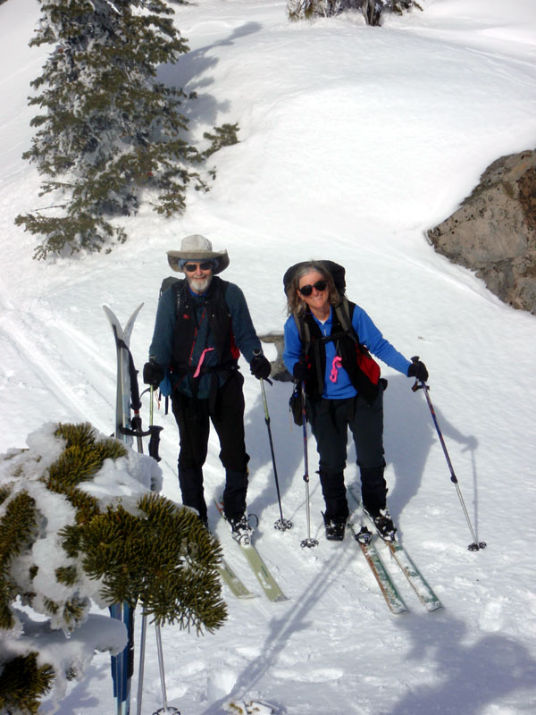 John and Sue, below Lunch Rock