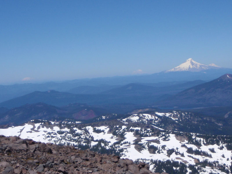 St. Helens, Rainier, Hood and Adams