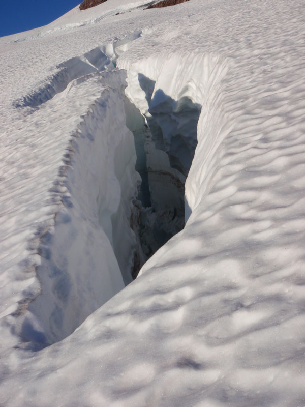 Crevasse on the Whitewater