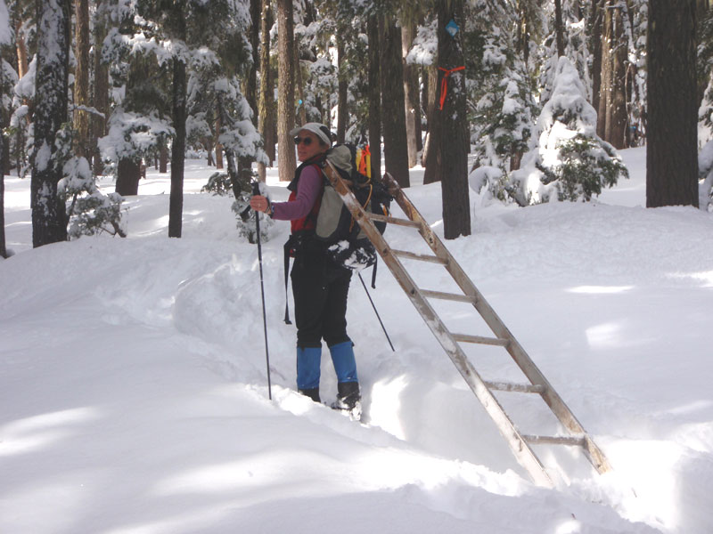 Kathy with her stabilizer