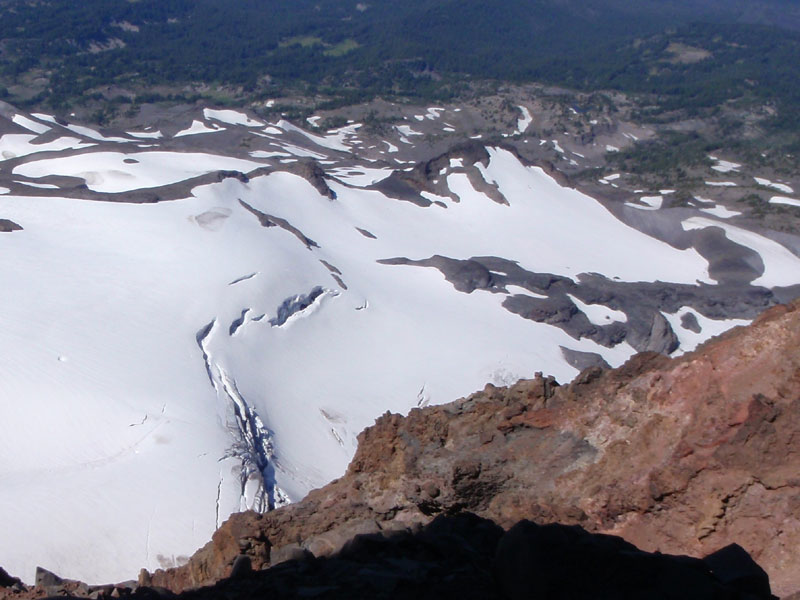 Crevasses on the Collier