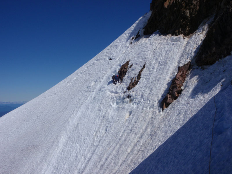 Peter on the gully before the Dinner Plate