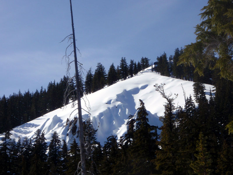 Cliff on west side of Redtop