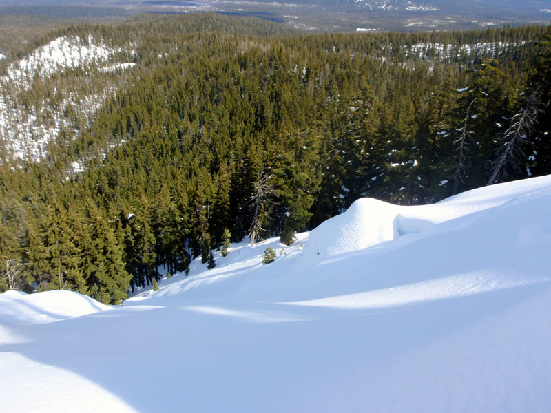 Fast way down to Pretty Lake